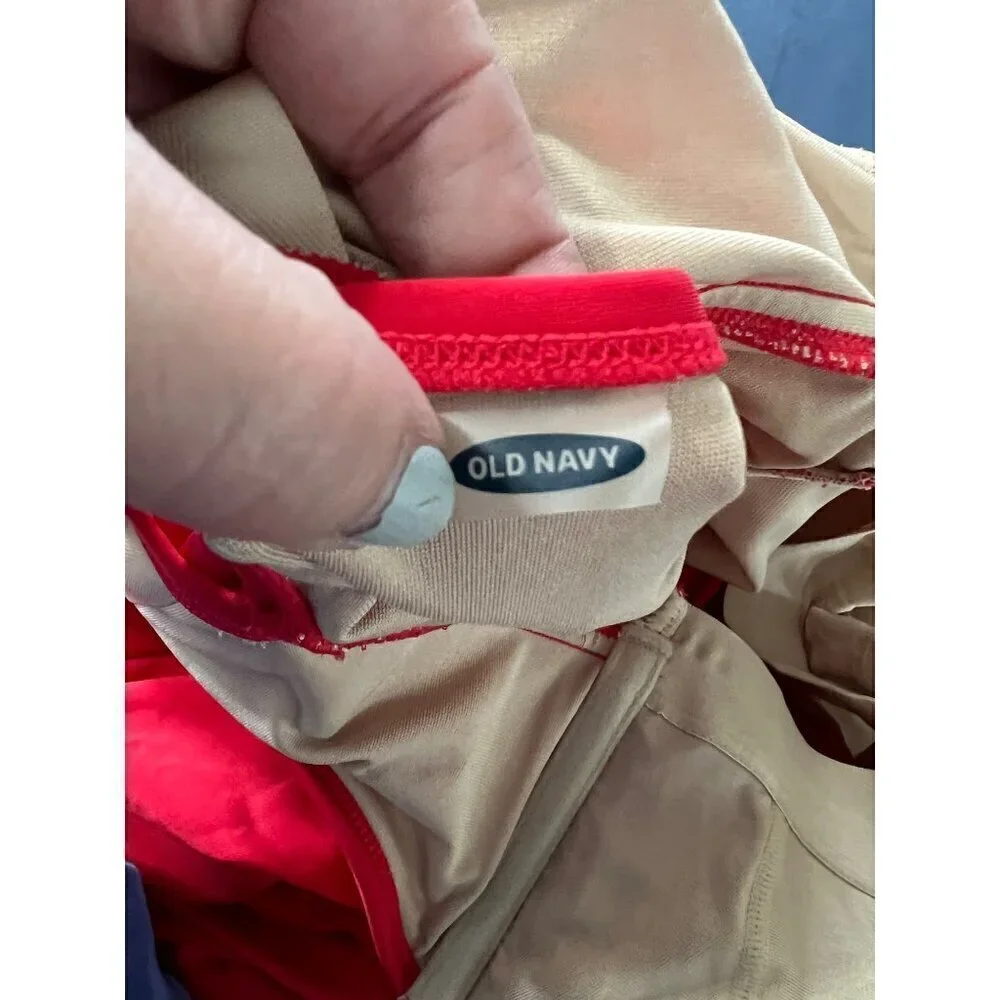 Old Navy  Red One-Piece‎ Swimsuit 1X Plus Size Beachy vacation reaort tropical